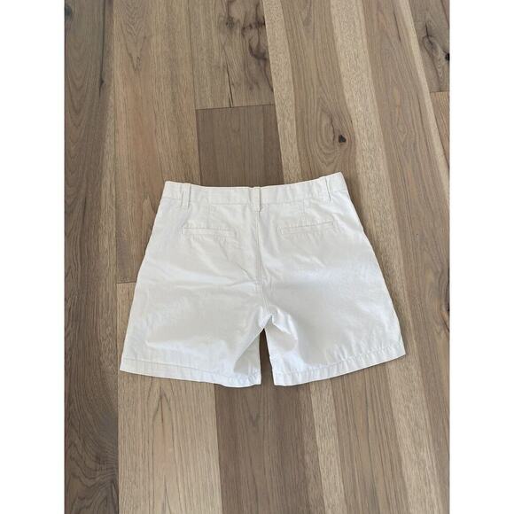 Gap Womens Snow Cap White Cotton Cuffed Navy Striped Shorts Size 6 - Picture 2 of 8